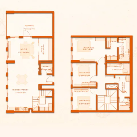 Floor plan, 3 Beds, 2,312 sq ft