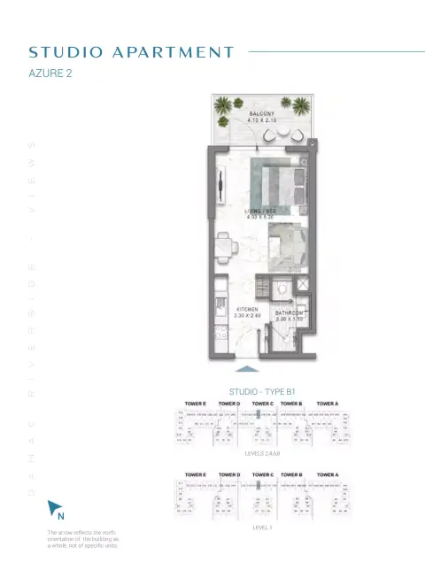 Floor plan, Studio, 0 sq ft