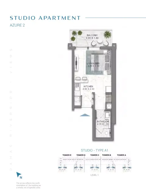 Floor plan, Studio, 0 sq ft