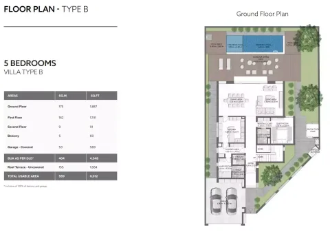 Floor plan, 5 Beds, 6,012 sq ft