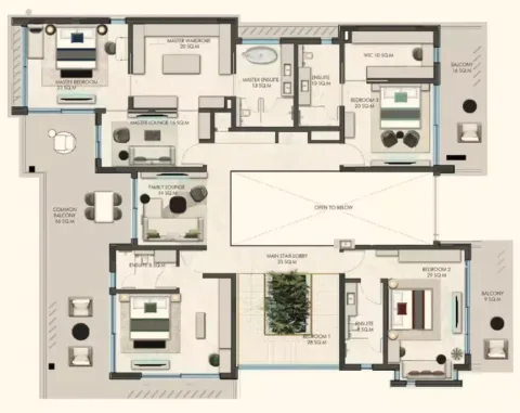 Floor plan, 4 Beds, 0 sq ft