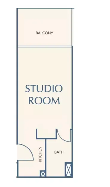 Floor plan, Studio, 0 sq ft