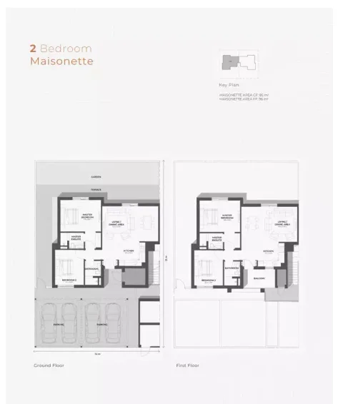 Floor plan, 2 Beds, 1,033 sq ft