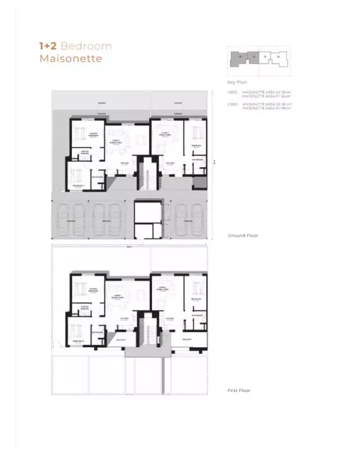 Floor plan, 2 Beds, 1,054 sq ft