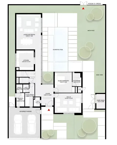 Floor plan, 5 Beds, 4,686 sq ft