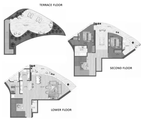Floor plan, 2 Beds, 3,686 sq ft