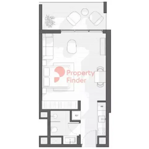 Floor plan, Studio, 474 sq ft