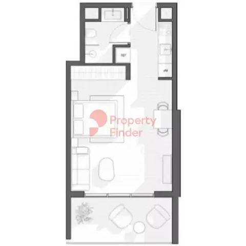 Floor plan, Studio, 474 sq ft