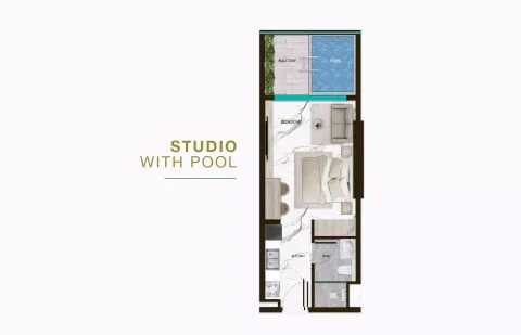Floor plan, Studio, 429 sq ft