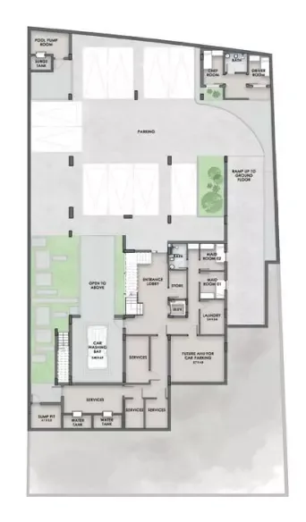 Floor plan, 7 Beds, 22,262 sq ft