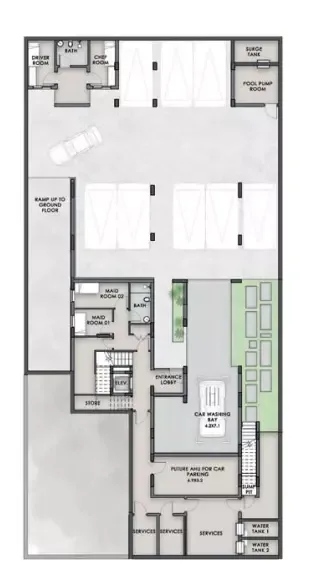 Floor plan, 6 Beds, 17,920 sq ft