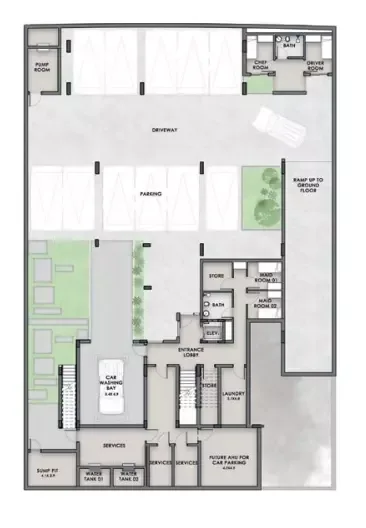 Floor plan, 6 Beds, 20,877 sq ft