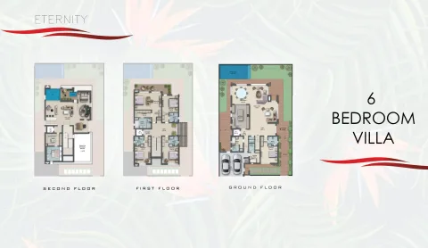 Floor plan, 6 Beds, 7,000 sq ft