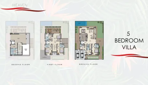 Floor plan, 5 Beds, 5,300 sq ft