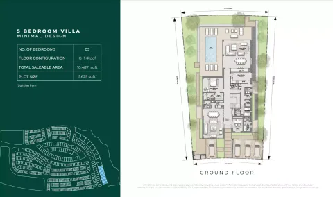 Floor plan, 5 Beds, 10,487 sq ft