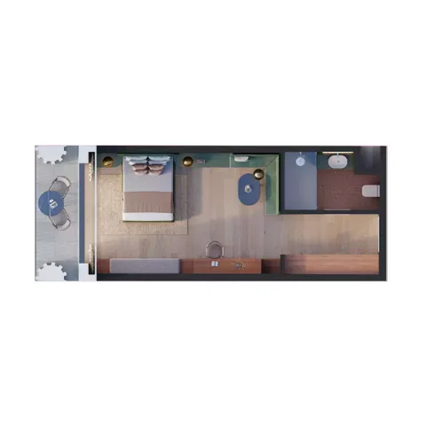 Floor plan, Studio, 529 sq ft