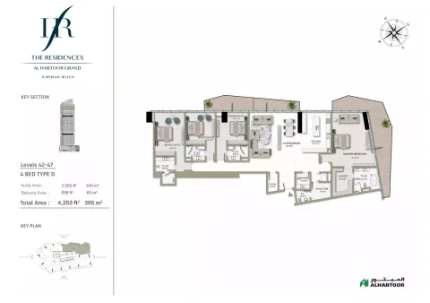 Floor plan, 4 Beds, 4,253 sq ft