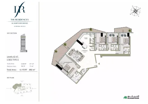 Floor plan, 4 Beds, 4,115 sq ft