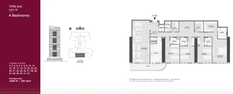 Floor plan, 4 Beds, 3,092 sq ft