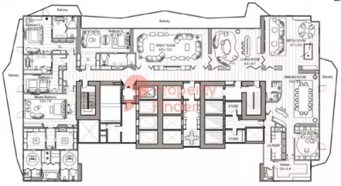 Floor plan, 4 Beds, 12,261 sq ft