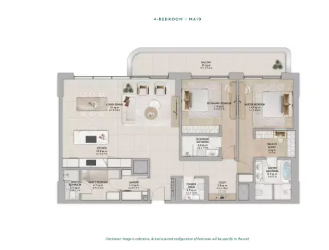 Floor plan, 2 Beds, 1,883 sq ft