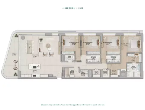 Floor plan, 4 Beds, 2,992 sq ft
