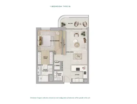 Floor plan, 1 Bed, 0 sq ft
