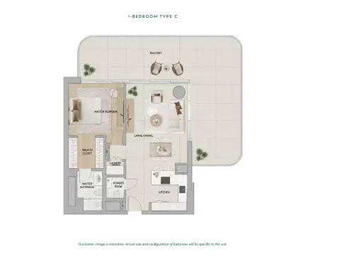 Floor plan, 1 Bed, 0 sq ft