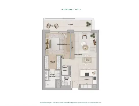 Floor plan, 1 Bed, 0 sq ft