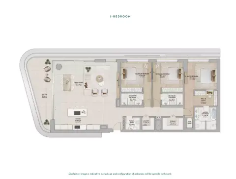 Floor plan, 3 Beds, 2,507 sq ft