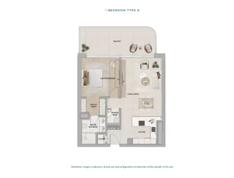 Floor plan, 1 Bed, 990 sq ft