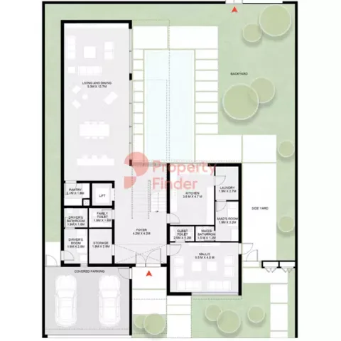 Floor plan, 5 Beds, 6,560 sq ft
