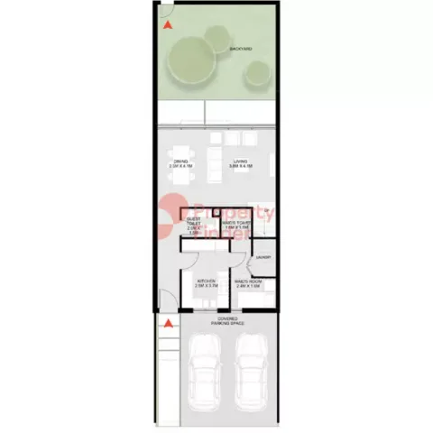 Floor plan, 2 Beds, 1,965 sq ft