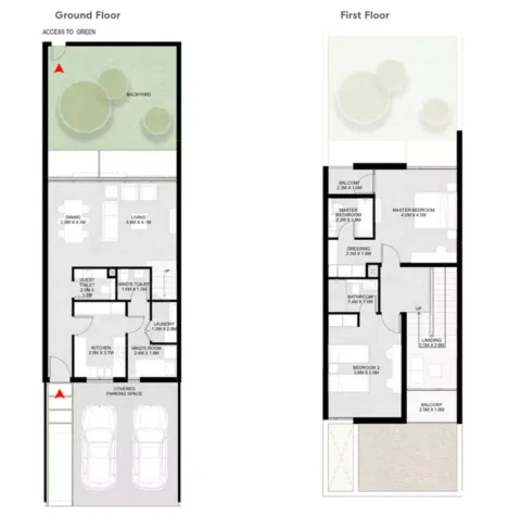 Floor plan, 2 Beds, 1,959 sq ft