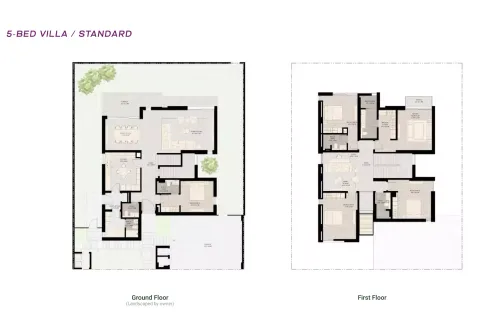 Floor plan, 5 Beds, 4,445 sq ft