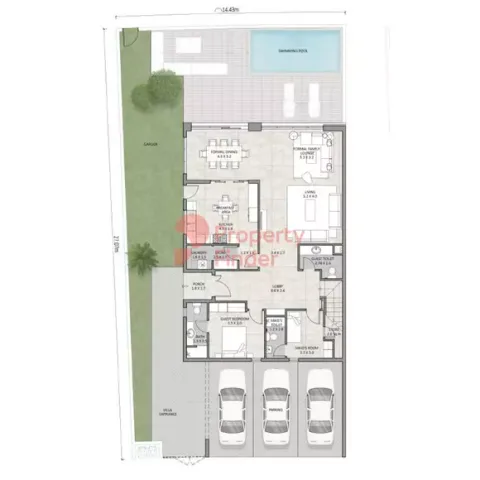 Floor plan, 5 Beds, 6,640 sq ft