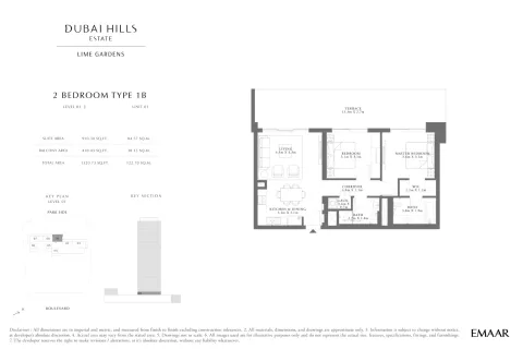 Floor plan, 2 Beds, 1,320 sq ft