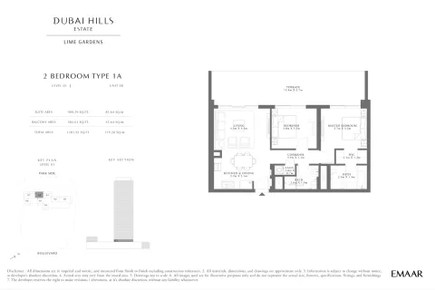 Floor plan, 2 Beds, 1,283 sq ft