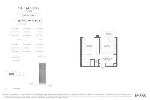 Floor plan, 1 Bed, 648 sq ft