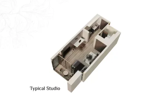 Floor plan, Studio, 0 sq ft