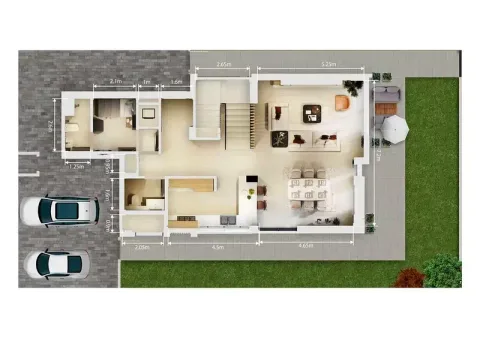 Floor plan, 3 Beds, 2,958 sq ft