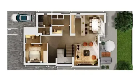 Floor plan, 4 Beds, 3,340 sq ft
