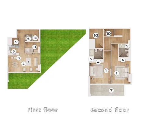 Floor plan, 2 Beds, 2,679 sq ft