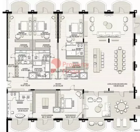 Floor plan, 4 Beds, 6,911 sq ft