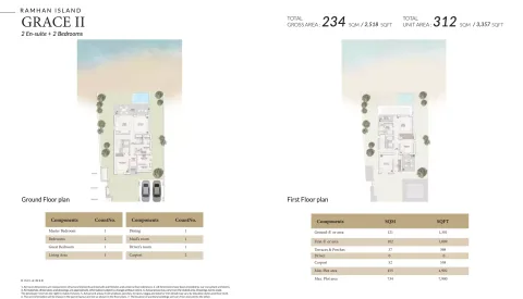 Floor plan, 2 Beds, 3,357 sq ft