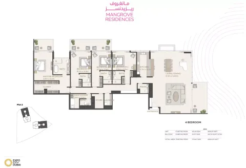 Floor plan, 4 Beds, 4,084 sq ft