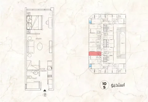 Floor plan, Studio, 0 sq ft