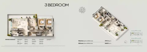 Floor plan, 3 Beds, 2,885 sq ft