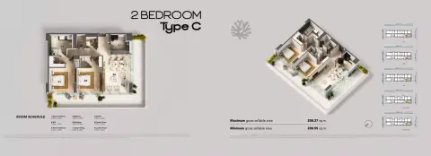 Floor plan, 2 Beds, 2,153 sq ft
