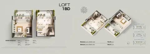 Floor plan, 1 Bed, 1,496 sq ft